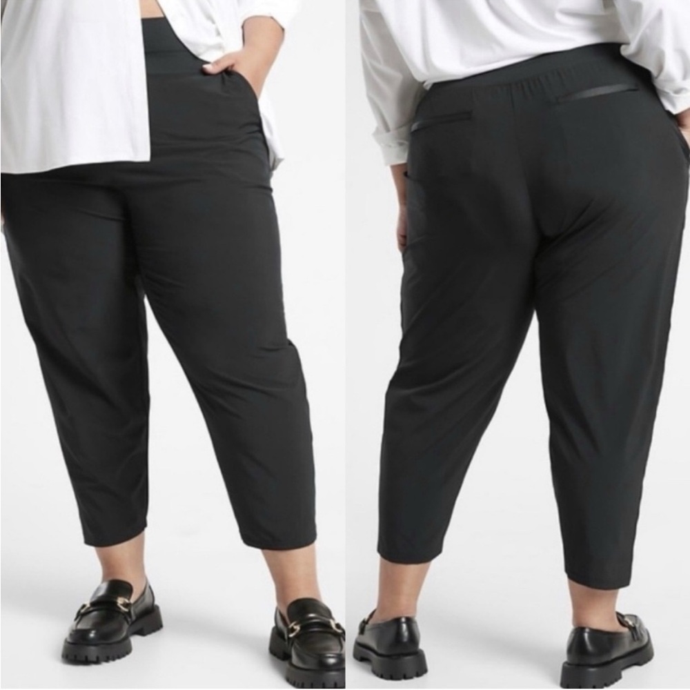 Athleta Black Nolita Slim‎ Tapered Crop Pant 24